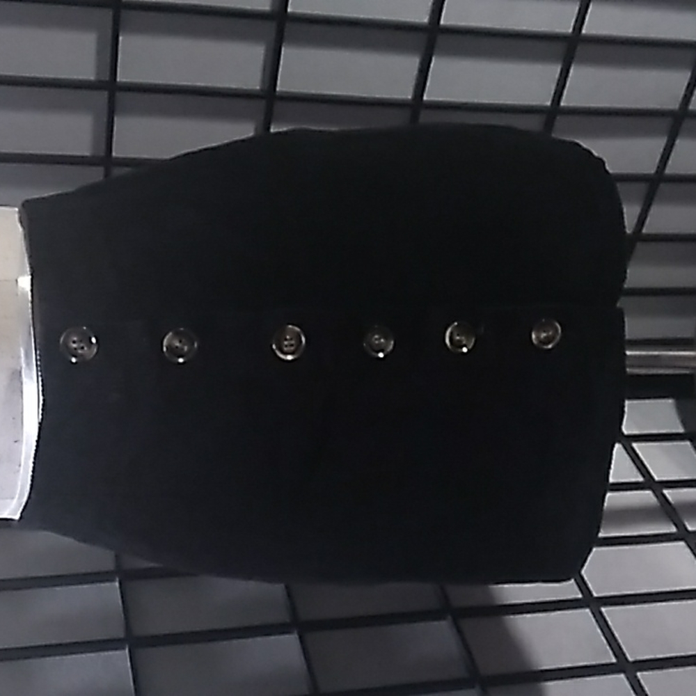 Black button up skirt